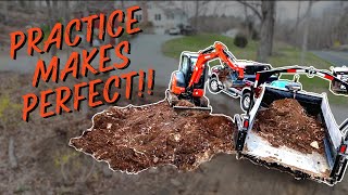 #472 FIRST Project with My New MINI EXCAVATOR!