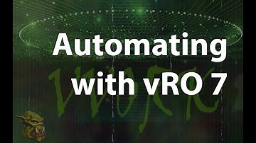 Automating with vRO 7 - Part 06 - Creating a Workflow with Input Parameters
