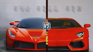 Lamborghini Aventador Svj VS Ferrari Laferrari 😱 | Comparison Video | #mrhuyt #car #versus