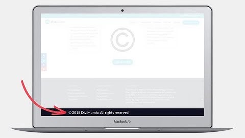 Display © Current Year Automatically in the Divi Bottom Bar