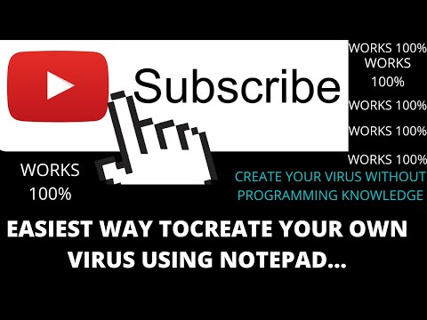 How to Create virus using notepad..