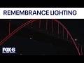 Milwaukee's Hoan Bridge lights red for fallen firefighters | FOX6 News Milwaukee