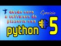 De cero a software de pizzeria con python - Ejercicio No 5