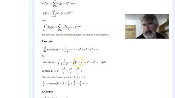 Differentiation and integration of Taylor series
