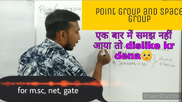 Point group and space group