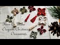 はぎれで作るクリスマスオーナメント　たんざくパッチワーク　How To Make Origami Christmas Ornaments