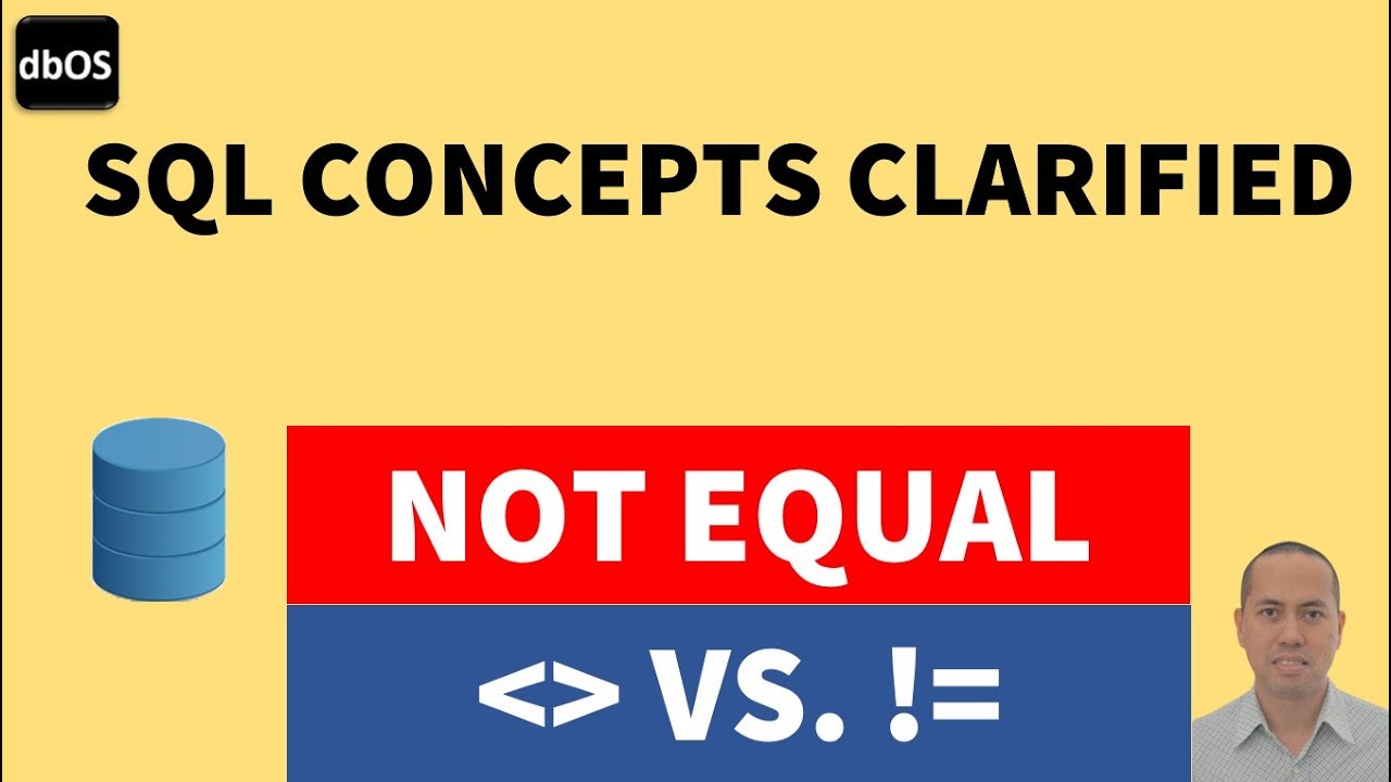 NOT EQUAL in SQL - YouTube