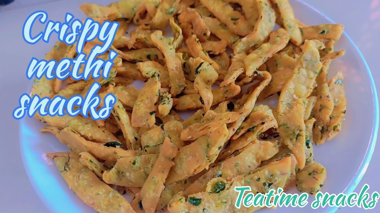 Crispy tea time methi snacks  snacks methimathari breakfastsnack viral shortsvideo yt foodie chips