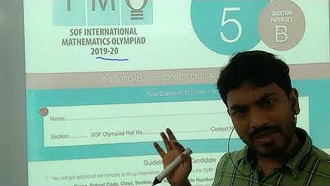 IMO, Math olympiad, class 5. Questions and Answer of 2019-20 imo.