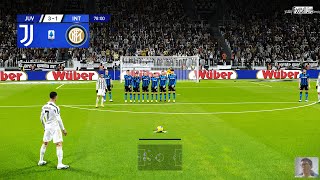 PES 2021 | Juventus vs Inter | C.Ronaldo Free Kick Goal and 4 scored goals (Poker) Gameplay