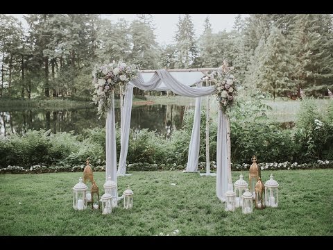借りたポートランドによる結婚式の装飾とデザイン-ブライダルベールレイクスの結婚式