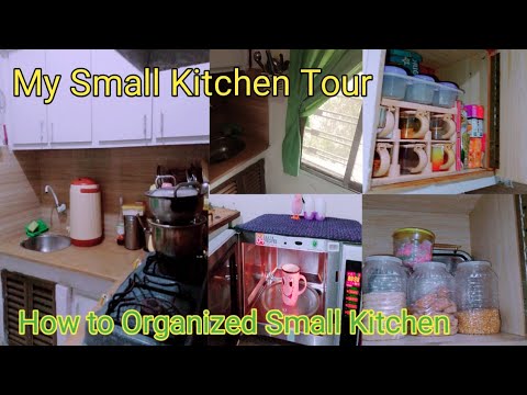 Kitchen Tour. How to Organize Small kitchen. space saving ideas. # ...