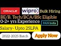🔥Oracle Software Developer 1 &amp; Wipro WILP 2025 | Freshers Hiring | BCA BSc IT #jobs #freshersjobs