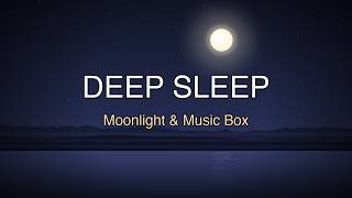 Music Box Lullaby Under Moonlight • Sleep Music for Insomnia • 3 Hours