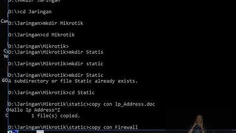 Cara Membuat Folder dan File menggunakan CMD dengan mudah
