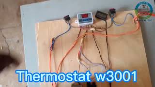 Fabrication de couveuse ( câblage - Paramétrage - Test du thermostat Xh w3001)