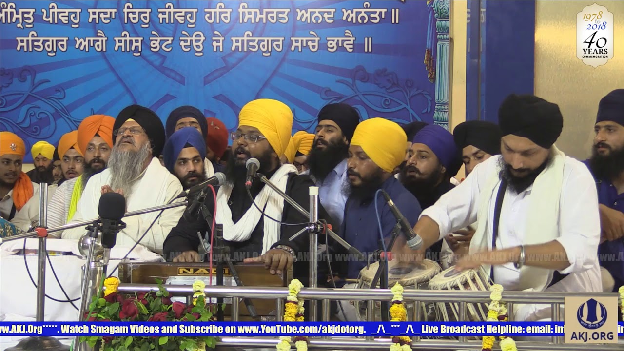 065 Amritsar April2018 SatEve Rainsabai Bhai Anantvir Singh Jee LosAngeles