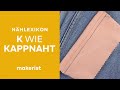 Kappnaht im Makerist Nählexikon - zwei Varianten - Step by Step zum Mitnähen!