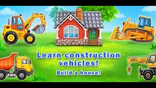 لعبة تعليمية لأطفال، تركيب و انشاء وبناء،لعبة ذكاء Truck games for kids, build a house screenshot 3