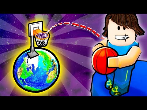 კოსმოსიდან ჩავტენე ბურთი Dunking Simulator Roblox ubralod noobi