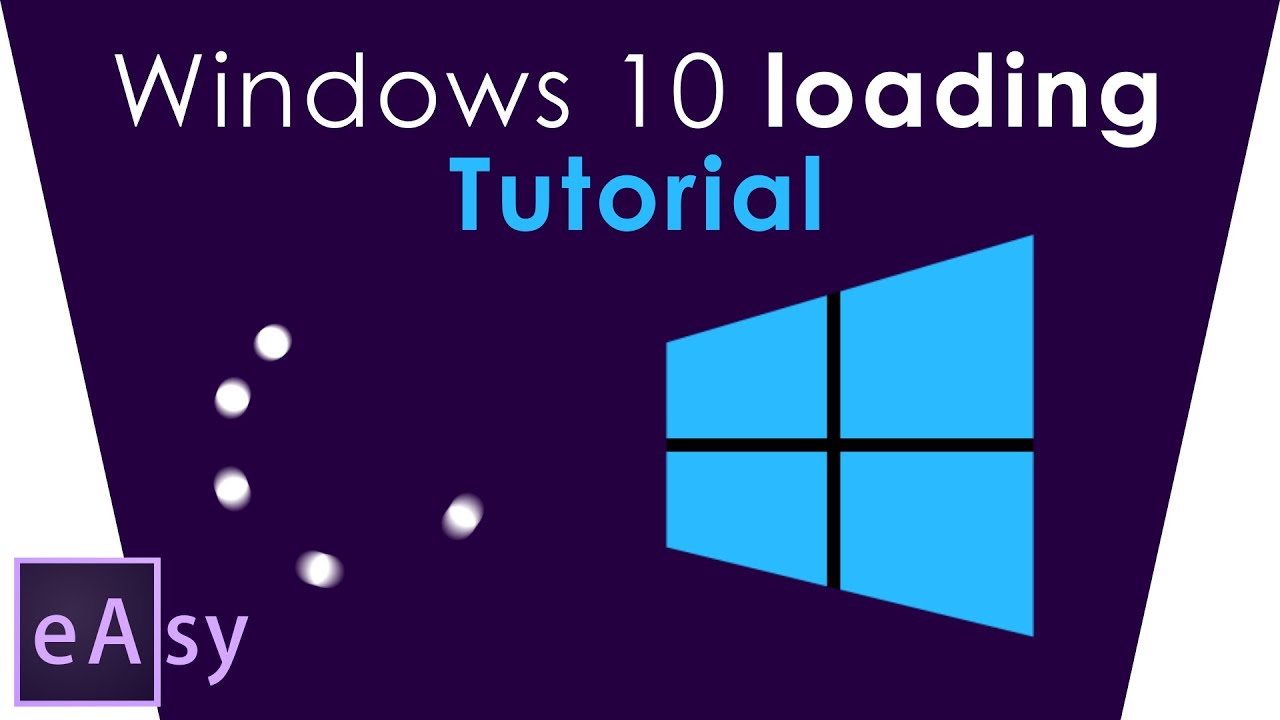 Windows 10 loading animation | Easy After Effects tutorial - YouTube
