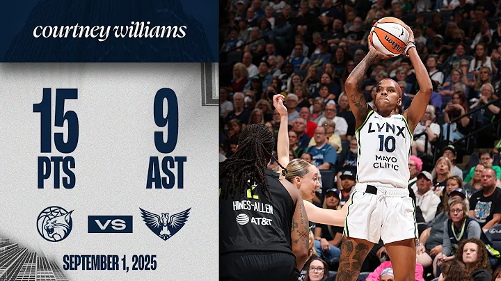Courtney Williams One Assist Shy Of Double-Double Vs The Dallas Wings | 09.01.25