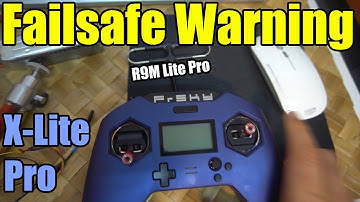 Failsafe warning, Failsafe not set (Taranis X-Lite Pro with R9M Lite Pro module)
