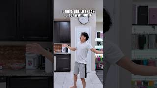 I tried this life hack… but wait for it 😳 #funny #comedy #lifehacks #shorts #viral
