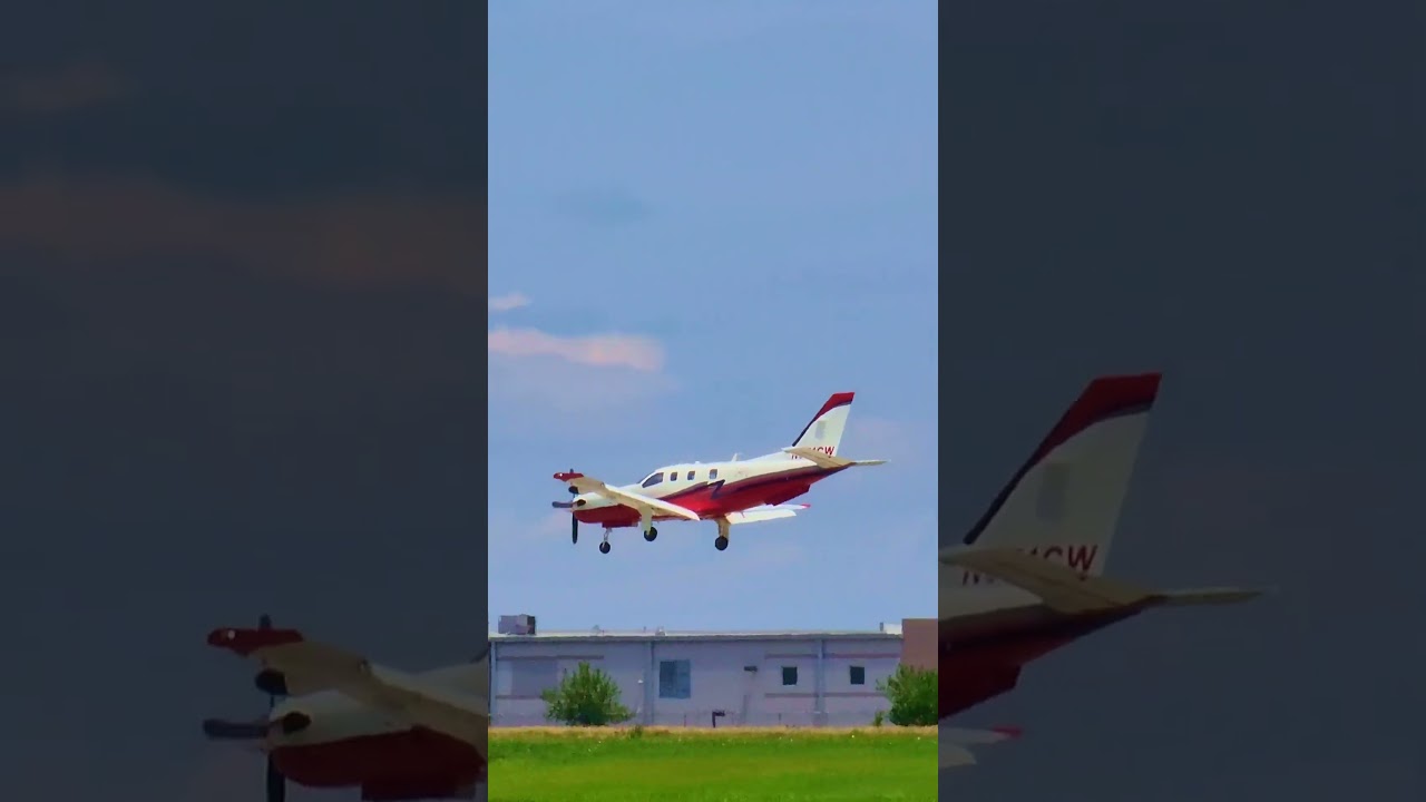 2006 Socata TBM 850 Landing At New Century AirCenter (JCI/KIXD) | N371CW 