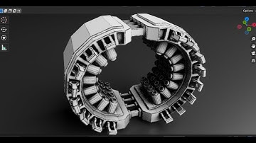 Make a Ring Sc-fi Device - Grid Modeler (blender addon)
