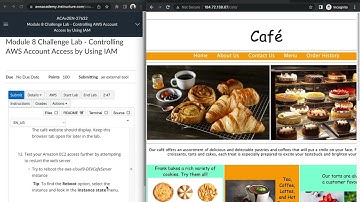 AWS Academy: Module 8 Challenge Lab - Controlling AWS Account Access by Using IAM