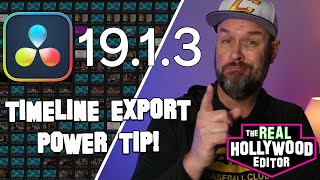 DaVinci Resolve 19: Export HUNDREDS of Timelines in ONE Click!