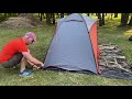 Setting up a trabel tent