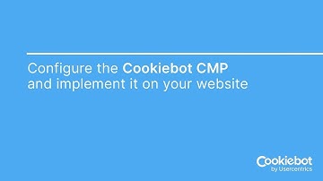 Cookiebot CMP Product Implementation - short