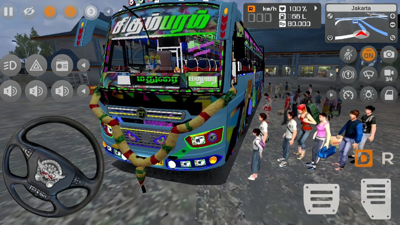 💥Bus simulator Indonesia Different Map Mod Full Passenger Load Android Gameplay 