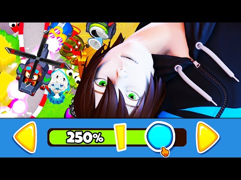 Mein ZWEITES Level mit 250% Geschwindigkeit! 🎈 Bloons Tower Defense 6