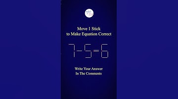 Fix the equation in just 1 move 👍 | Matchstick Challenge #hacktrick #matchstick #matchstickchallenge