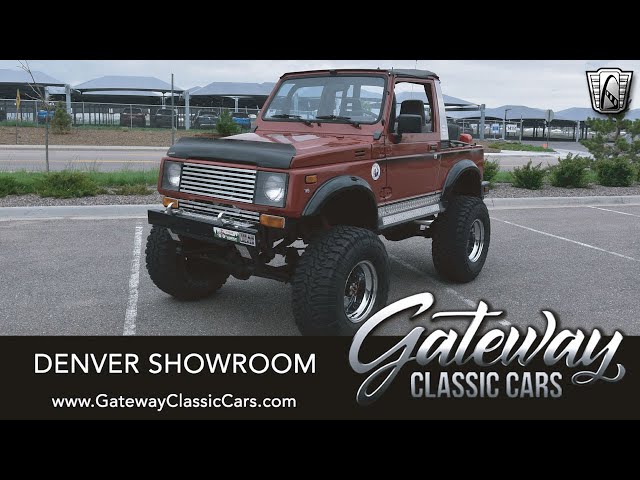 1986 Suzuki Samurai JX - Denver #1018 - YouTube