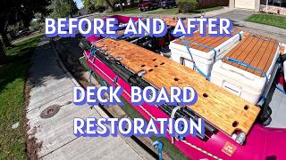 Raft Deck Board Restoration: Epoxy &amp; UV Finish | Spring Gear Maintenance Guide
