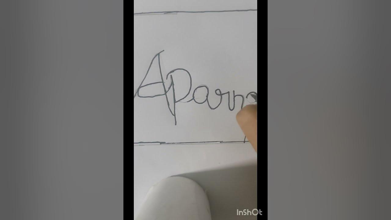 Aparna name writing ️ 🤭💜 comment your name 💜 Shorts YouTube