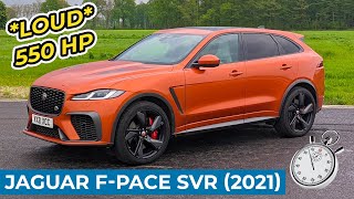 *LOUDEST* car you can buy in 2022: 550HP Jaguar F-PACE SVR - 0-100 km/h Acceleration + Sound