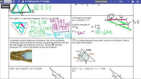 5 2 Midsegments in Triangles