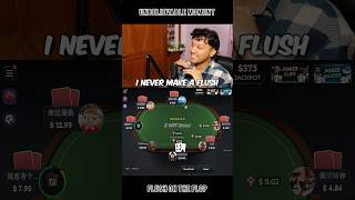 A Flush on the Flop 😱 #poker #wptglobal #pokerstars #casino #gambling #cashgame #pokerplayer