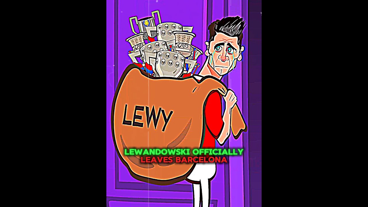 Robert Lewandowski's last match for Barcelona 😔💔