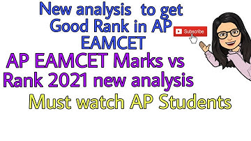 AP EAMCET MPC Marks vs Rank 2021 analysis new update||AP EAMCET pervious year TOP Ranks List|| 2021
