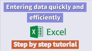 Famous Entering data quickly and efficiently |Microsoft Excel tutorial | Wealth