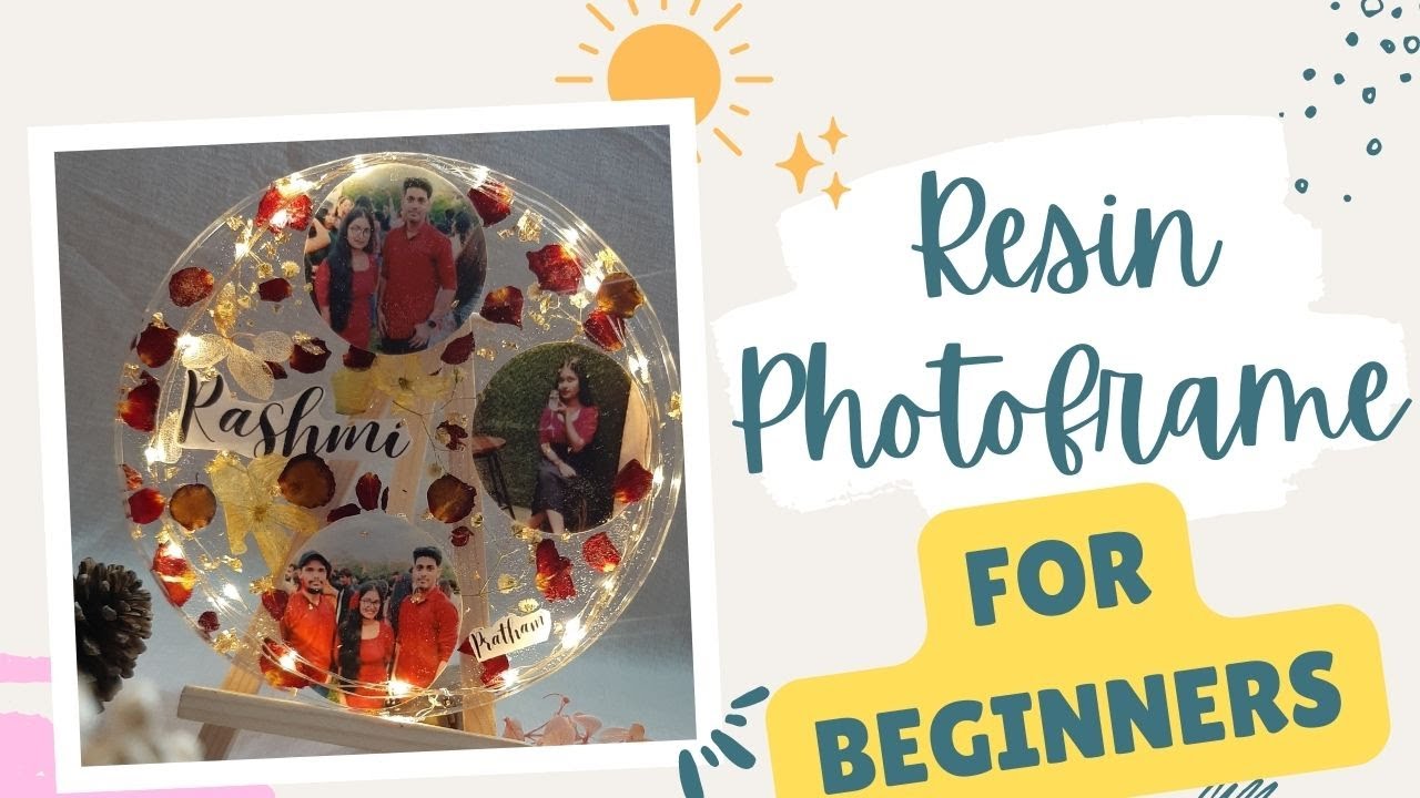 Resin Photoframe for beginners Resin Art Tutorial Art Tales YouTube