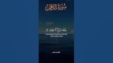 رب المشرقين ورب المغربين | تلاوة تلامس القلب من سورة الرحمن بصوت خاشع ومؤثر 😢🌊
