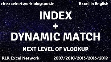 258* How to use INDEX + DYNAMIC MATCH Formula in Excel English}