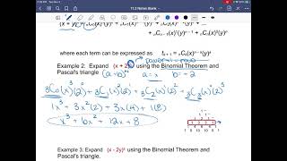 11.3 The Binomial Theorem - Pre-calculus 30